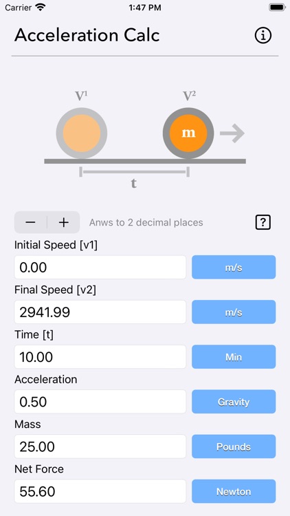 Acceleration Calculator Plus screenshot-9