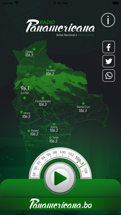 Radio Panamericana Oficial Screenshot