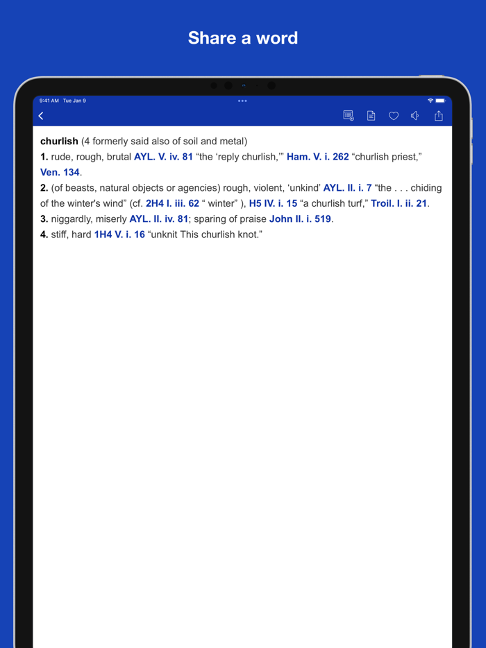 A Shakespeare Glossary