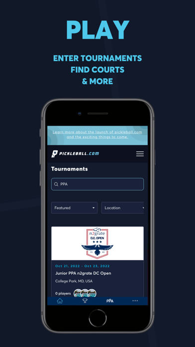 Pickleball.com Screenshot