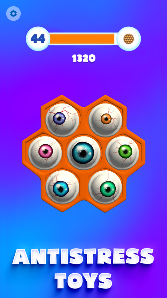 #4. Pop It 3d-ASMR relaxing games (iOS) By: Weave App's LTD
