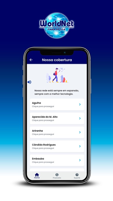 WorldNet - Suporte Cliente Screenshot