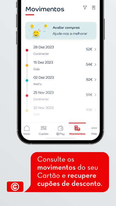 Cartão Continente Screenshot