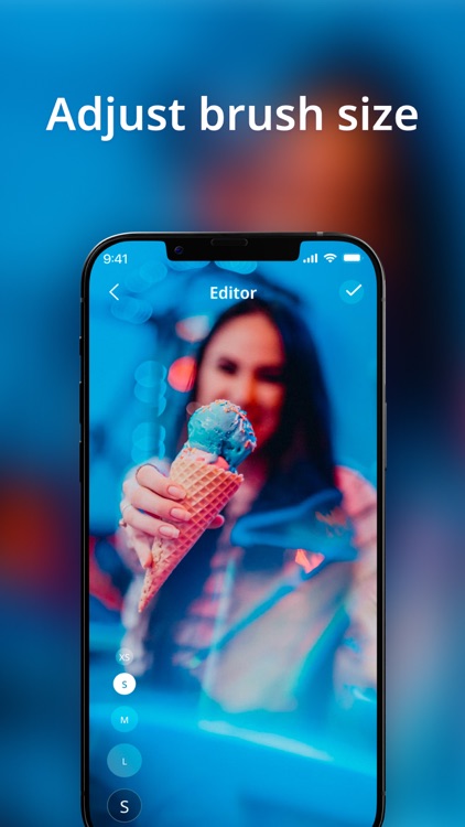 Blur background eraser