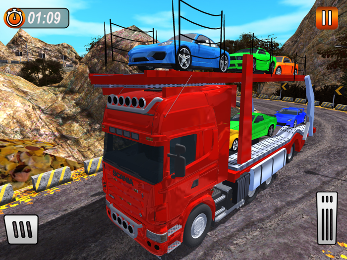 Truck Car Transporter Sim 3D