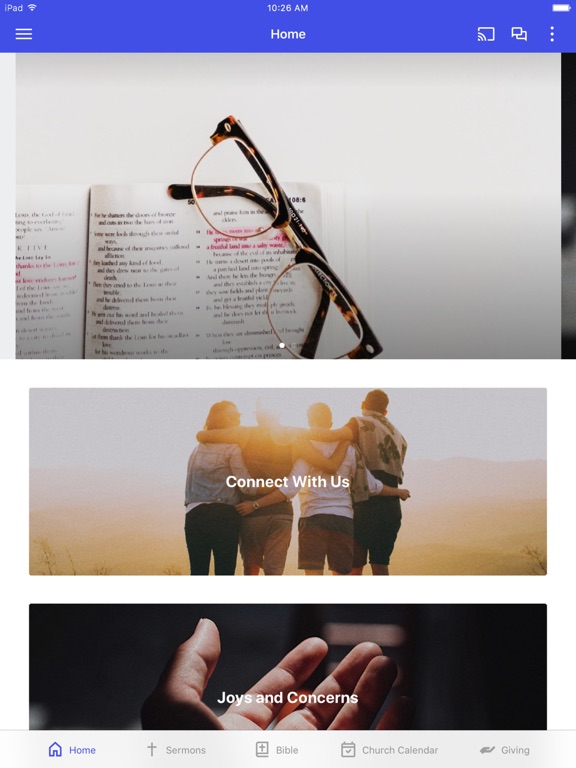 Antelope Hills Church iPad screenshot 1 - Education app