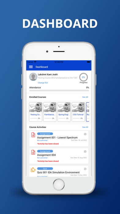 BUC Parent LMS Screenshot