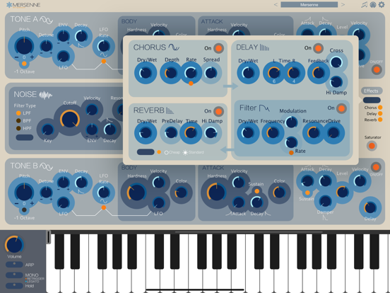 Screenshot #2 for Mersenne - AUv3 Plug-in Synth