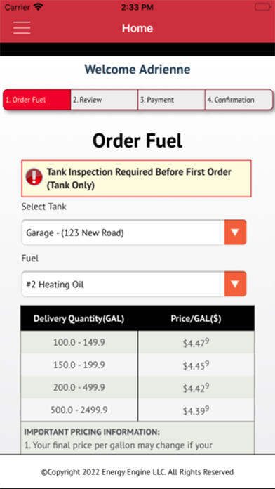Buy Rite Oil Screenshot
