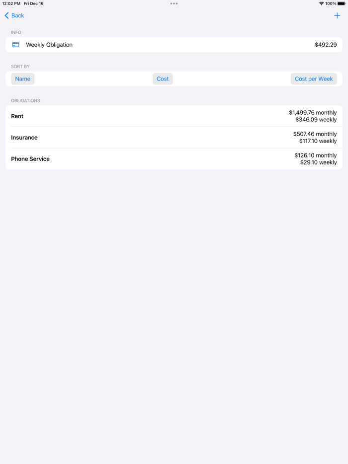 Simply Savings Easy Budget