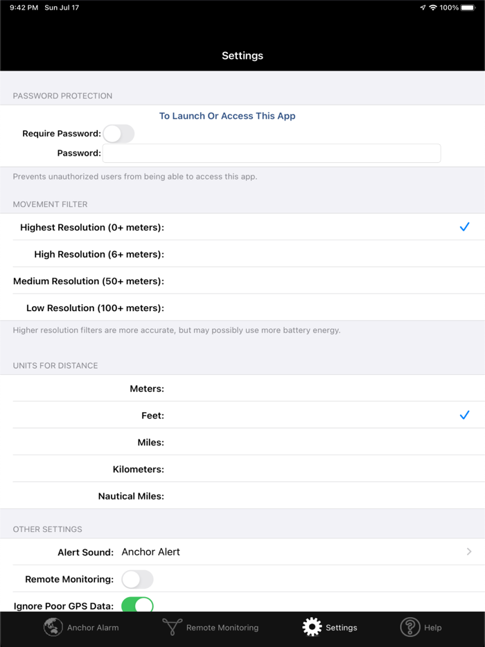 Anchor Alarm for Boaters