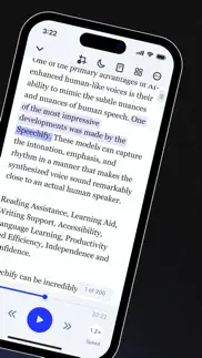 speechify text to speech audio iphone screenshot 2