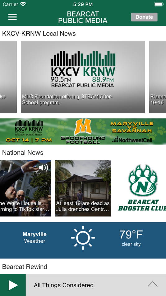 #2. Bearcat Public Media App (iOS) 由: Northwest Missouri State University