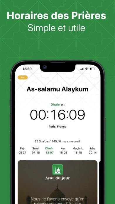 Screenshot #1 pour Namaz: Prière, Qibla, Coran