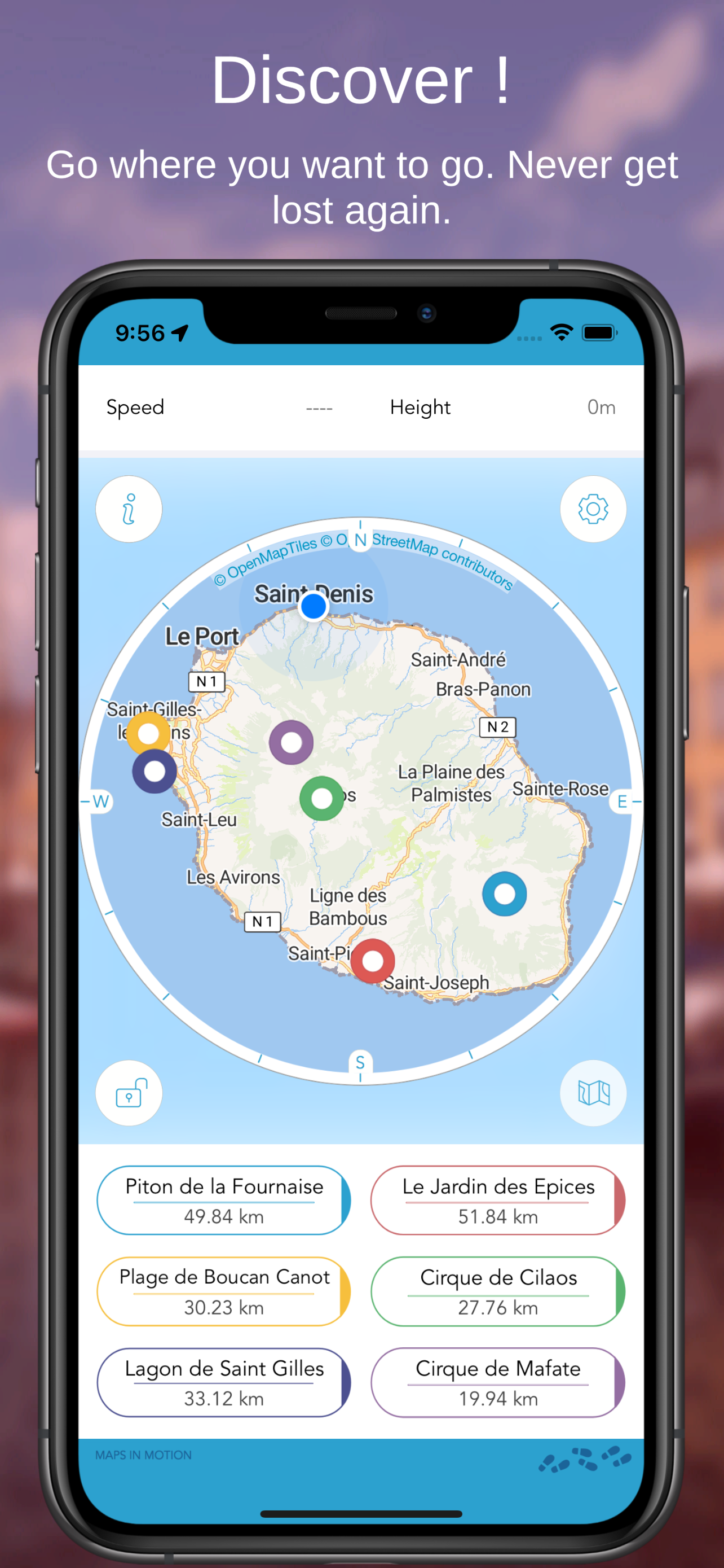 La Réunion OffLine Map