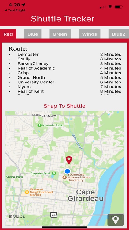 SEMO Shuttle Tracker