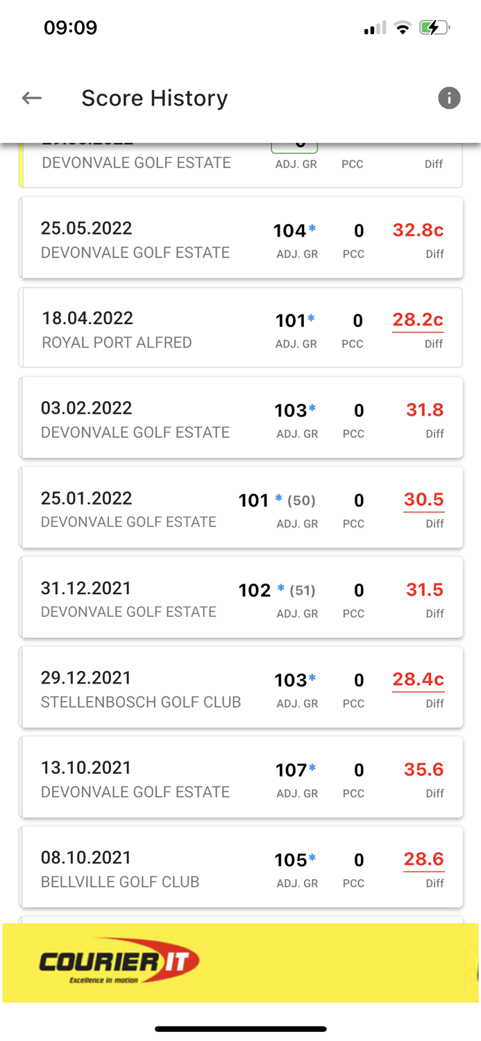 HNA Handicaps and Tournament App