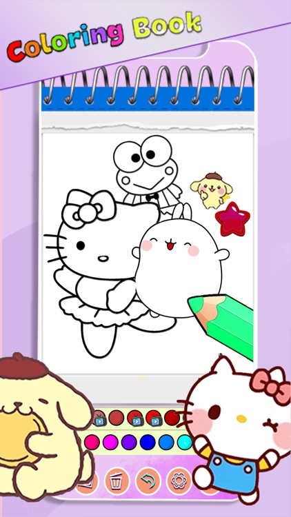 Cute Sanrio Coloring Book