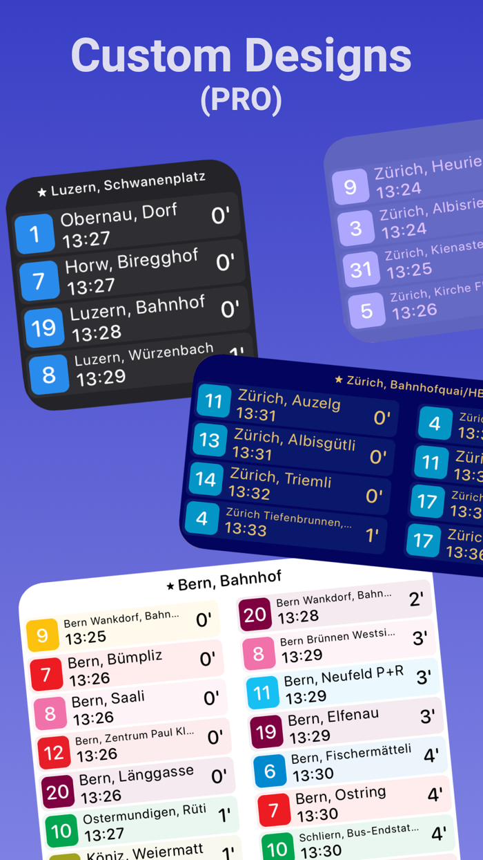 Raily Swiss Transport Widget