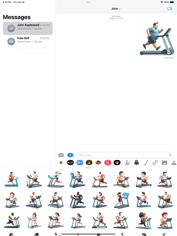 Screenshot #4 pour Treadmill Stickers