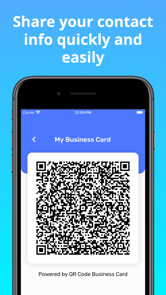 #3. QR Code Business Card (iOS) โดย: Mauro Giovannini