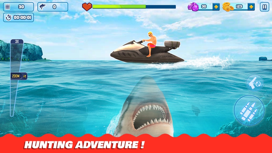 Shark Hunting Games: Sniper 3D - 1.15 - (iOS)