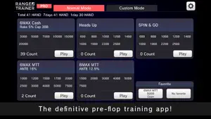 Poker Preflop Trainer PRO screenshot 1