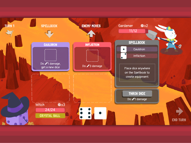 Captura de pantalla de Dicey Dungeons