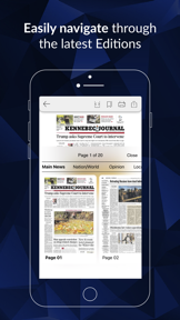 Kennebec Journal ePaper screenshot