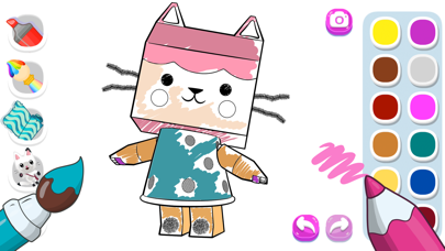 Gliter Cut Dolls Coloring Book Screenshot