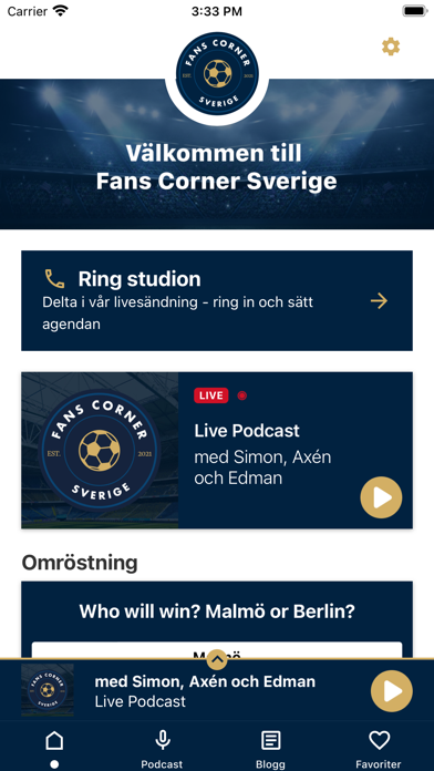 Fans Corner Sverige Screenshot