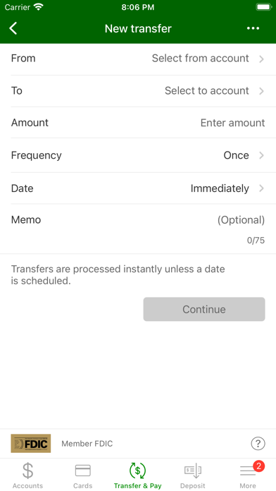 United Bank & Trust Mobile App Screenshot