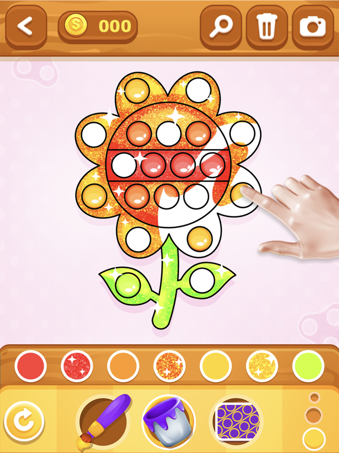 Pop It Coloring and Fidget 3D