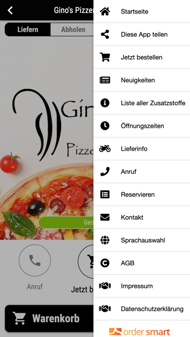 Gino's Pizzeria-Ristorante Screenshot