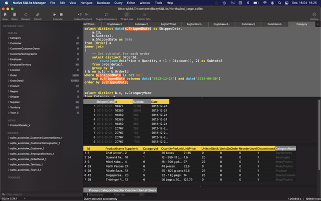 ‎Native SQLite Manager Screenshot