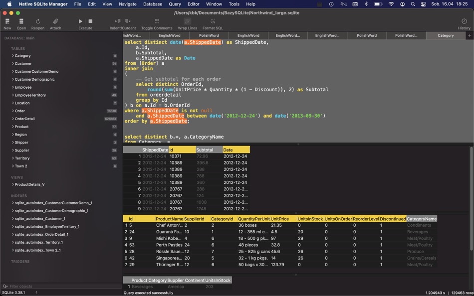 #2. Native SQLite Manager (macOS) 来自: Krystian Kolodziej