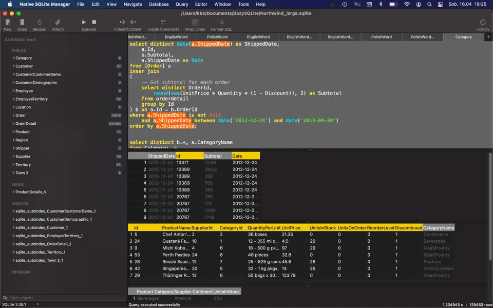 Screenshot 2 of Native SQLite Manager 1.31.1
