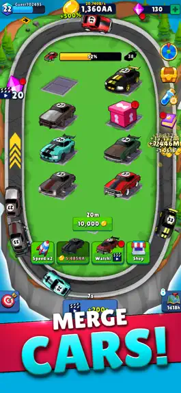 Game screenshot Merge Muscle Cars - Idle Games apk