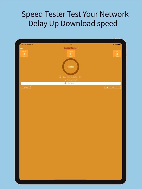 Speed Tester-net speed check iPad screenshot 1 - Utilities app
