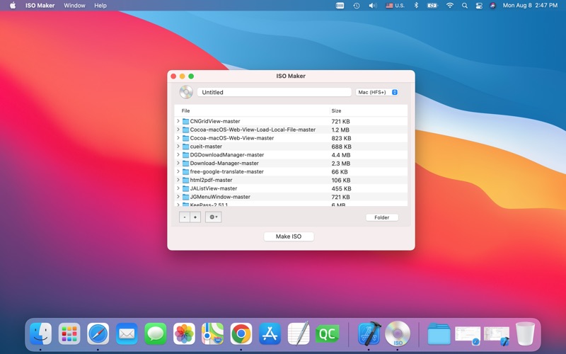 Screenshot #1 pour ISO Maker
