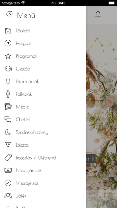 RendezvényApp Screenshot