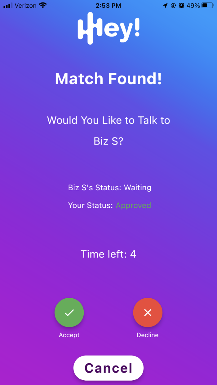 Hey - Talk Connect Repeat.