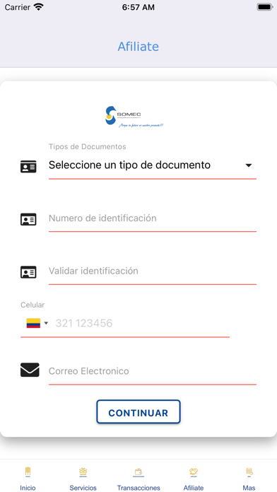 App screenshot
