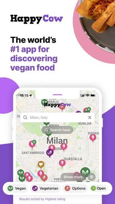 Screenshot #1 pour HappyCow - Vegan Food Near You