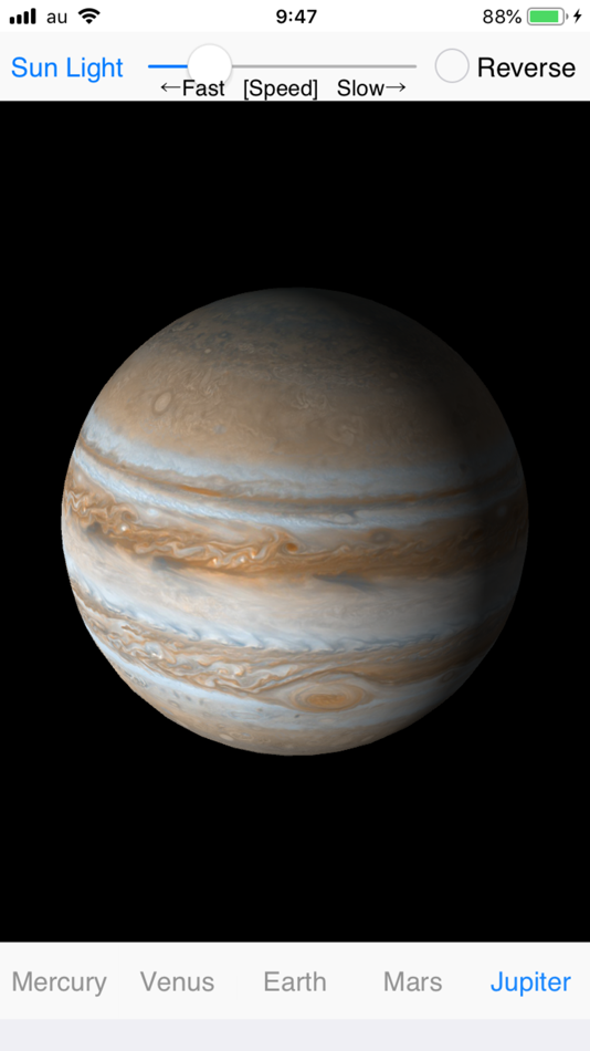 #5. Planet Rotation (iOS) By: Masahiro Tomosada