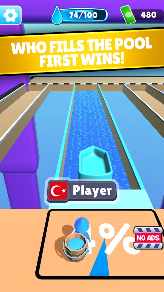 #2. Bucket Race (iOS) Podle: Polyque Games