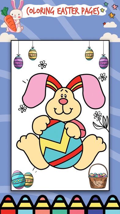 Easter Egg Coloring Book App Screenshot
