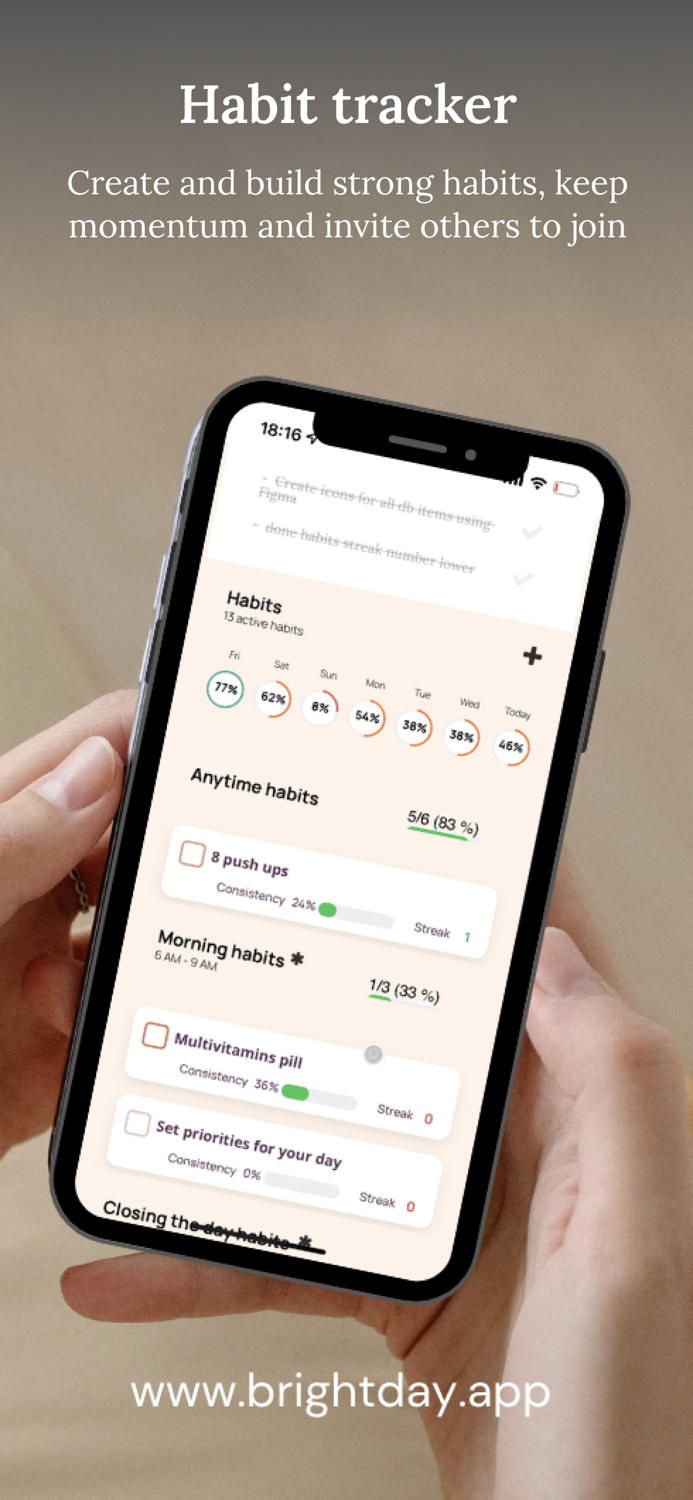 BrightDay - Habit Tracker