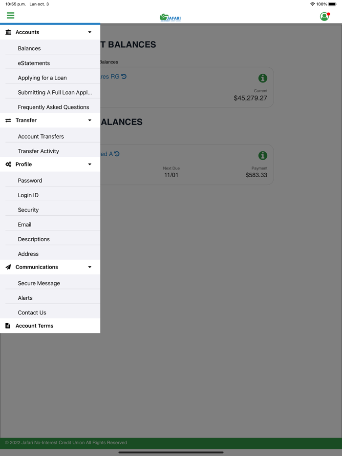 Jafari No-Interest CU