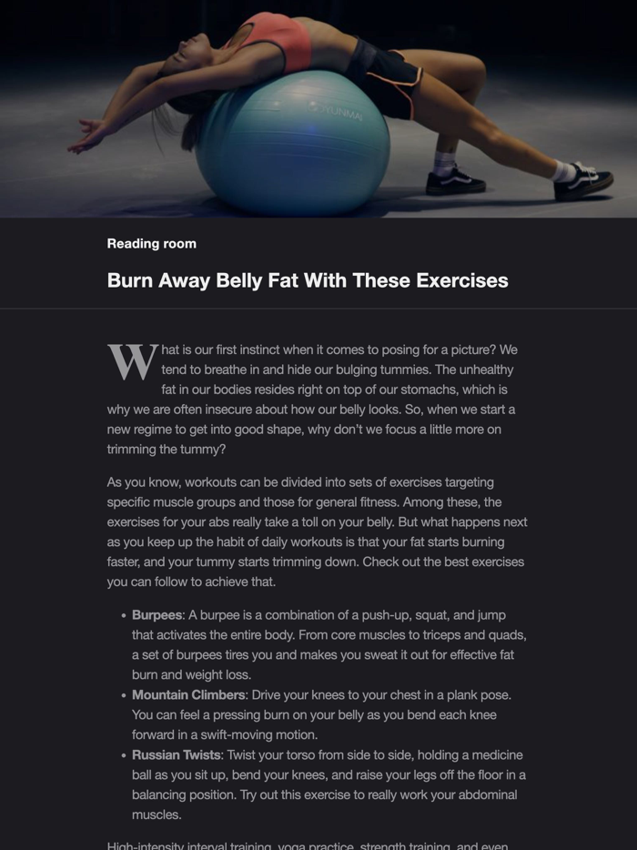 6 pack in 30 days Abs Workout